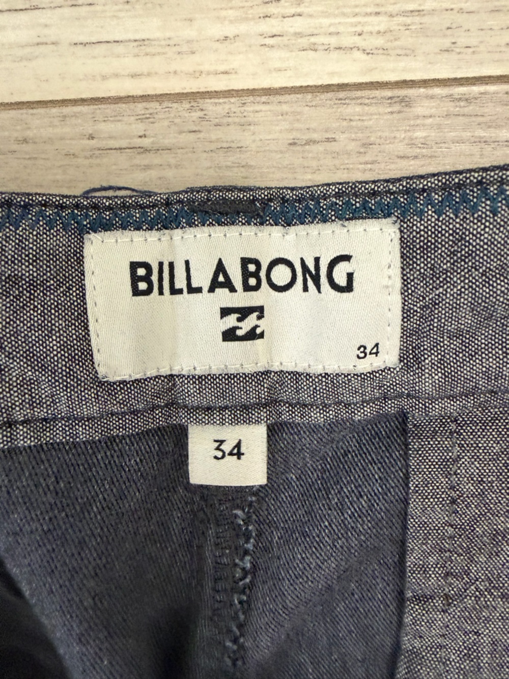 Billabong Men’s Charcoal Classic Chino Shorts - Picture 3 of 4